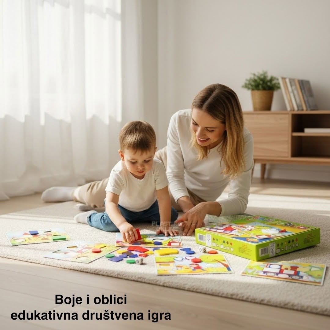 Boje i oblici, Edukativna igračka, Društvena igra, Didaktička igračka, razvoj fine motorike