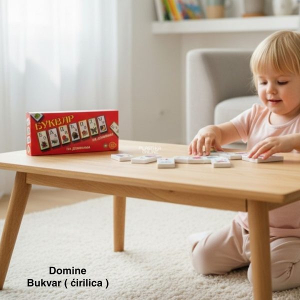 Bukvar (Ćirilica) domine , domine, igračka