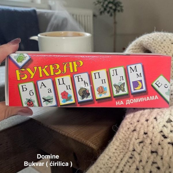 Bukvar (Ćirilica) domine , domine, igračka