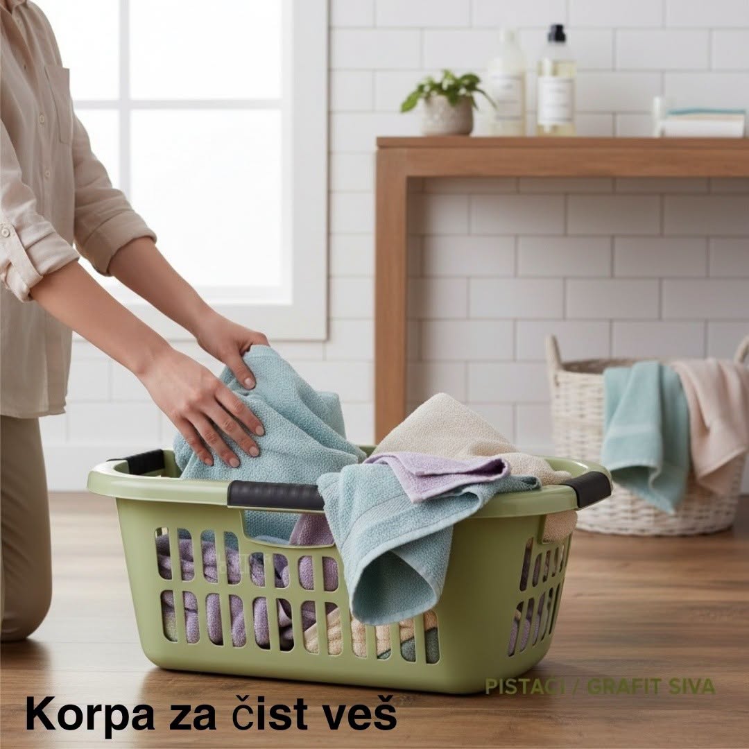 Korpa za čist veš 63 × 42 × H23 cm drina