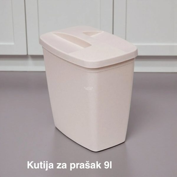 Kutija za prašak 9L, Plastična kutija za prašak, Kutija za deterdžent, Kutija za prašak sa poklopcem, Kutija za veš prašak, kutije za prašak pesak