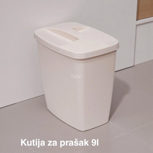 Kutija za prašak 9L, Plastična kutija za prašak, Kutija za deterdžent, Kutija za prašak sa poklopcem, Kutija za veš prašak, kutije za prašak pesak