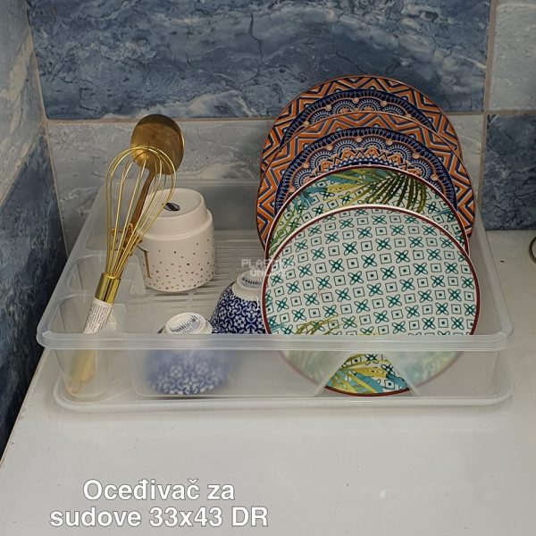 Ocedjivač za sudove 33 x 43cm, ocedjivac za sudove, cediljka za sudove, ocedjivac posudja, susac za sudove, plastika za sudove