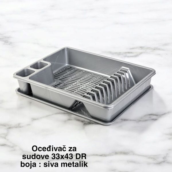 Ocedjivač za sudove 33 x 43cm, ocedjivac za sudove, cediljka za sudove, ocedjivac posudja, susac za sudove, plastika za sudove
