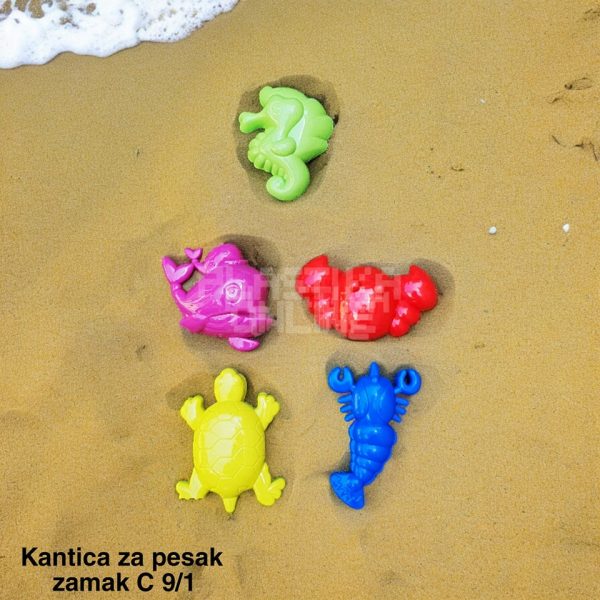 Kantica za pesak zamak C -9 , Igračke za pesak, igračke za plazu, kofa za pesak, kantica za decu