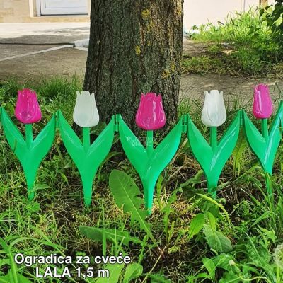 Ogradica za cveće Lala , plasticna ogradica, ograda za cvece i bastu, ograde za cvece, ograde za bastu