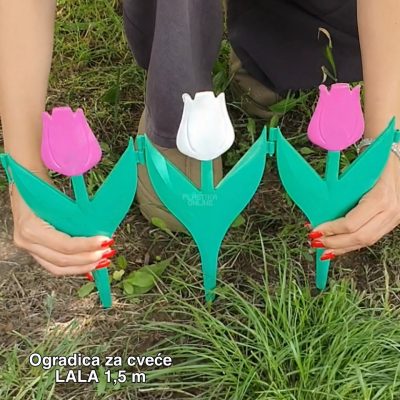 Ogradica za cveće Lala , plasticna ogradica, ograda za cvece i bastu, ograde za cvece, ograde za bastu