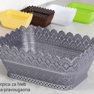 Korpica za hleb čipka pravougaona