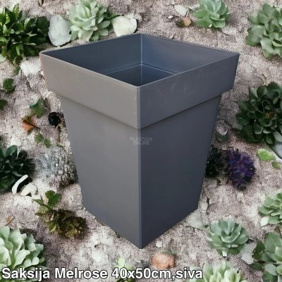 Saksija melrose, plasticne saksije, kockaste saksije, saksije za bastu