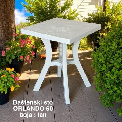 Sto baštenski Orlando 60x60, plasticni sto, sto za bastu, mali sto, bastenski sto