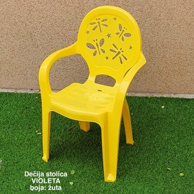 decija stolica violeta, stolice za decu, plasticne stolicice