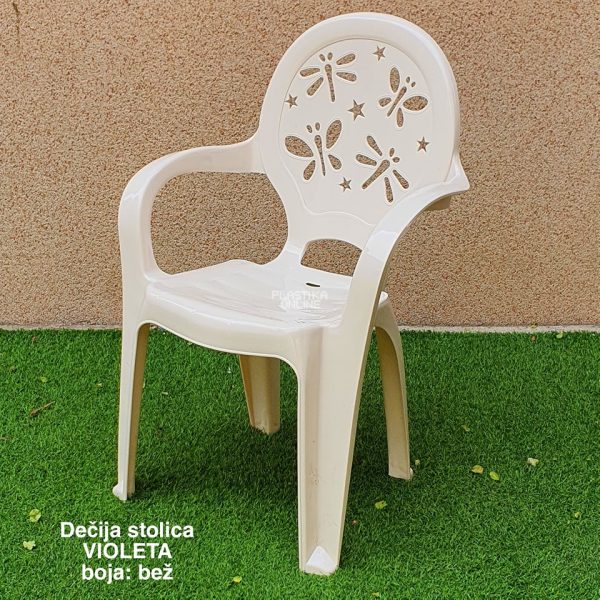 decija stolica violeta, stolice za decu, plasticne stolicice