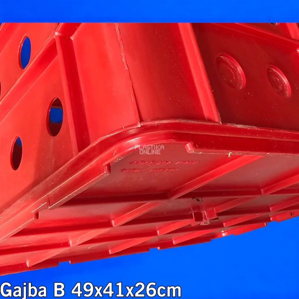 Gajba B 49x41x26cm , plasticne gajbe, gajbe za hleb, gajbe za maline, plasticne gajbice za voće, plasticne gajbe velike, plasticna kaseta,