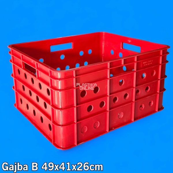 Gajba B 49x41x26cm , plasticne gajbe, gajbe za hleb, gajbe za maline, plasticne gajbice za voće, plasticne gajbe velike, plasticna kaseta,