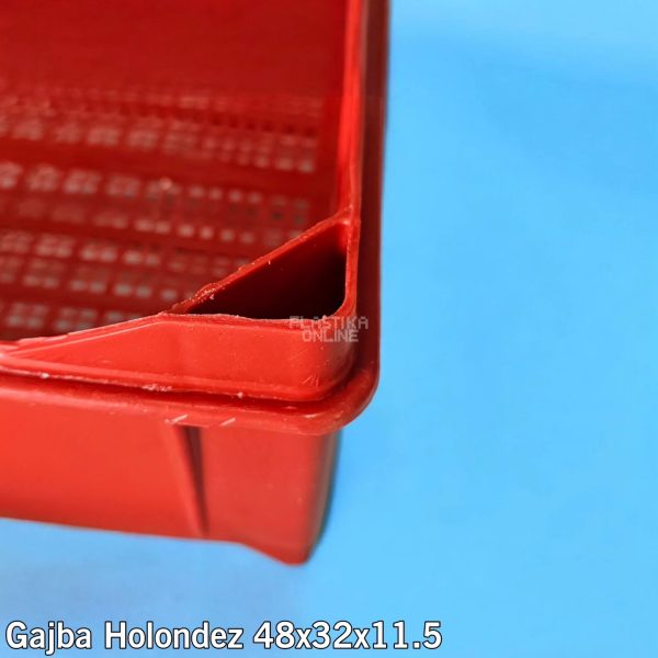 Gajba holendez 48x32x11 Gajba Holandez 8 48x32x11,5 , plasticne gajbe, gajbe za hleb, gajbe za maline, plasticne gajbice za voće, plasticne gajbe velike, plasticna kaseta, plasticne lodne za testo 1