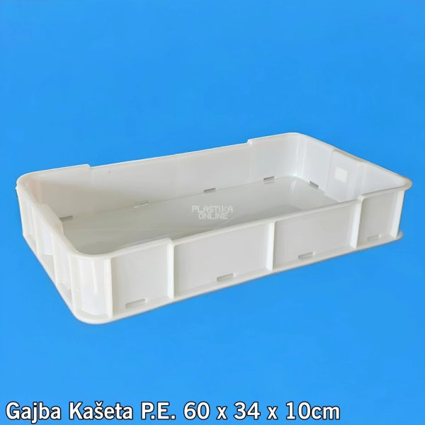 Gajba Kašeta P.E. 60 x 34 x 10cm, Plasticne gajbe, gajbe za hleb, plasticne gajbice za voce, plasticna kašeta za transport hrane, transport zamrznutih namirnica