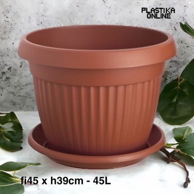 Saksija Mediteran Ø45 H39,5 / 45L sa podmetačem