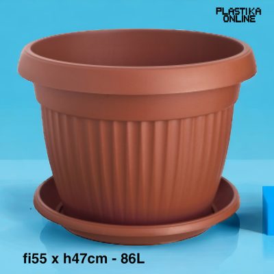 Saksija Mediteran Ø55 H 47 / 86L sa podmetačem
