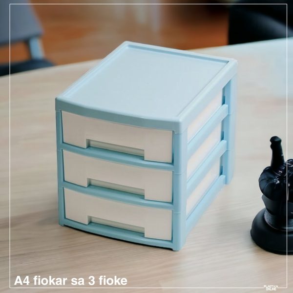 A4 fiokar sa 3 fioke 40x31x32h cm - Image 6