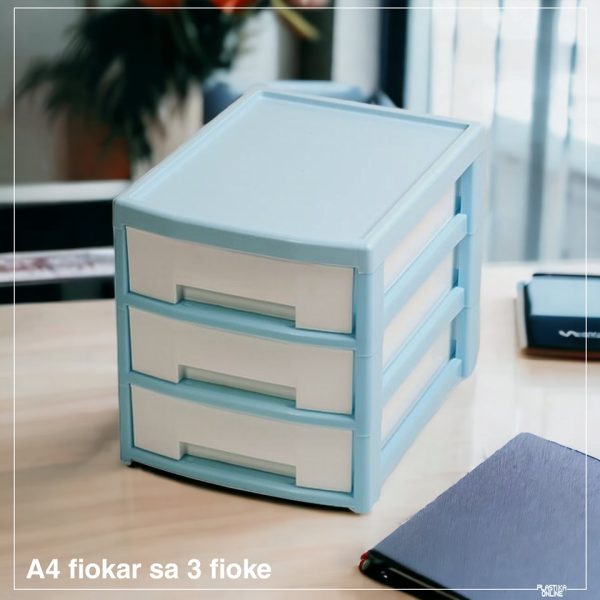 A4 fiokar sa 3 fioke 40x31x32h cm - Image 5