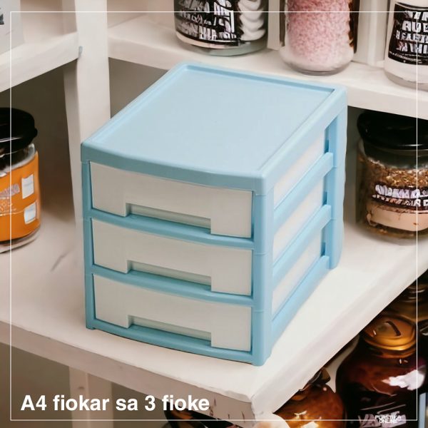 A4 fiokar sa 3 fioke 40x31x32h cm - Image 4
