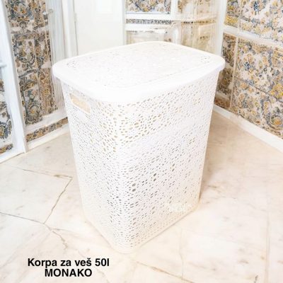 Korpa za veš 50L , korpa za ves, plasticne korpe za ves, korpe za ves plastika, Monako korpa za ves