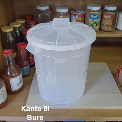 Kanta 8L, mini bure, Plastična kanta za zimnicu, Mini bure za domaćinstvo , Kanta za ajvar, turšiju i kiselo povrće,
