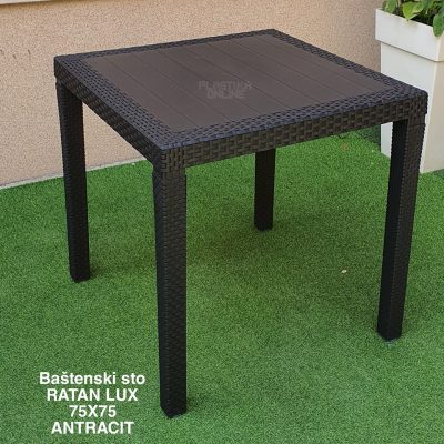 Baštenski sto ratan LUX 75x75cm , baštenski stolovi, plastični baštenski stolovi, ratan stolovi , bastenski stolovi plasticni Baštenski set AMELIA - sto ratan 75x75 i 4 stolice ratan Amelia plasticne stolice, plasticni stolovi, bastenski namestaj
