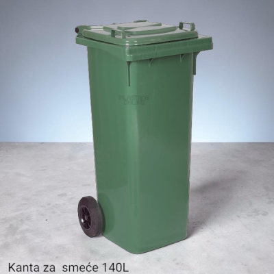 Plastična kanta za smeće 140L sa točkićima Standard