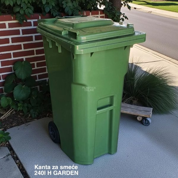 Kanta za smeće 240l H Garden, velika kanta za smeće, kanta za napolje
