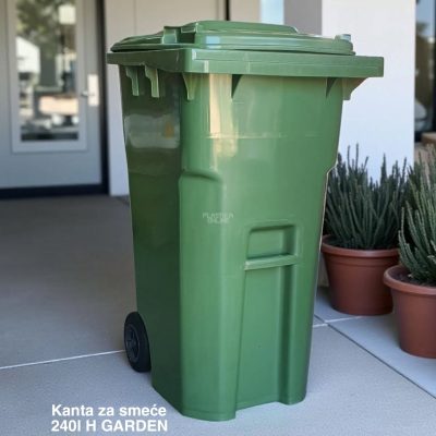 Kanta za smeće 240l H Garden, velika kanta za smeće, kanta za napolje