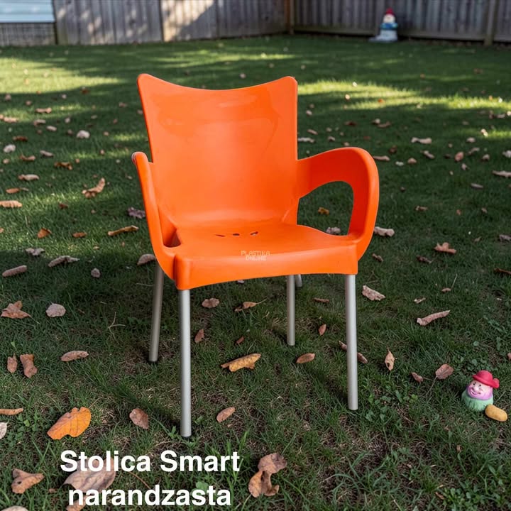 Plasticna stolica Smart sa metalnim nogama