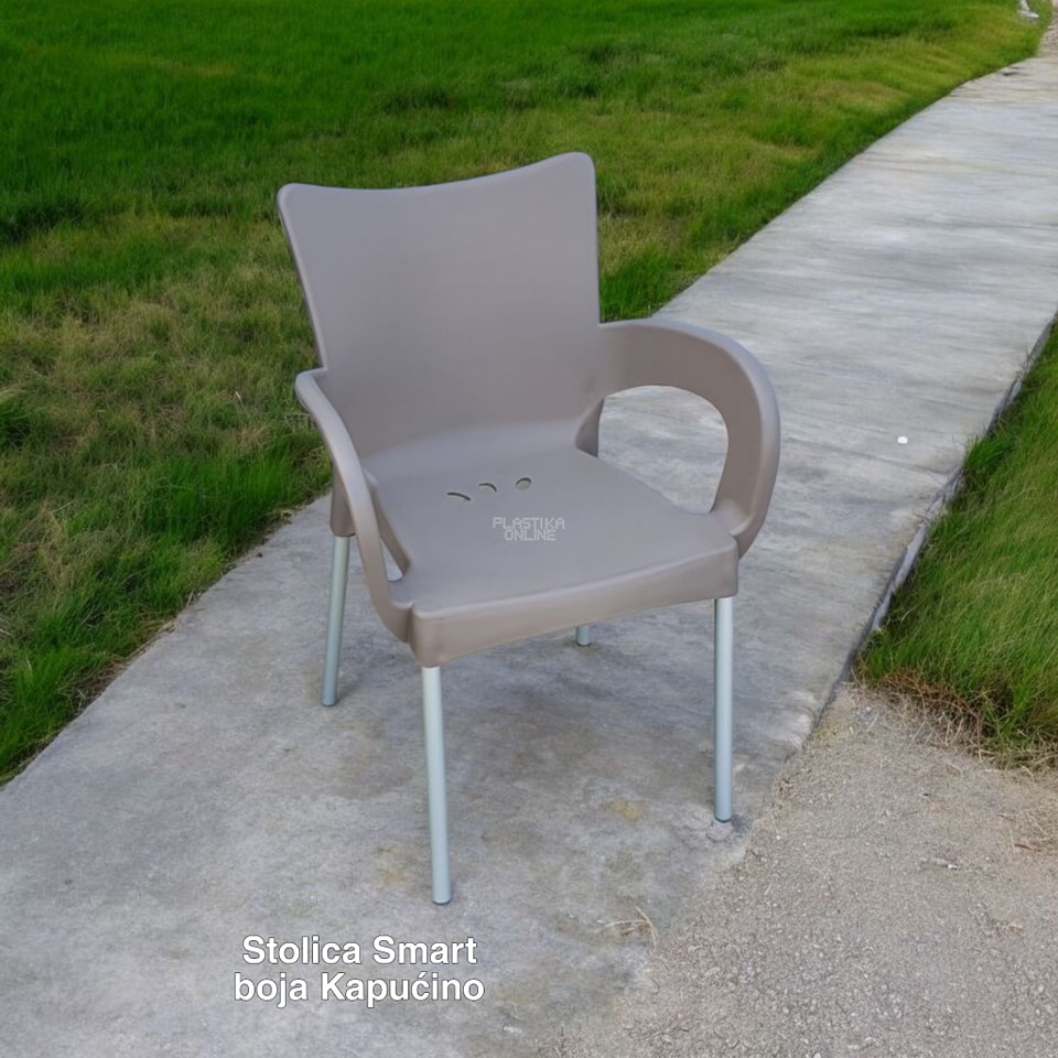 bastenske stolice sa metalnim nogama smart stolica kapucino
