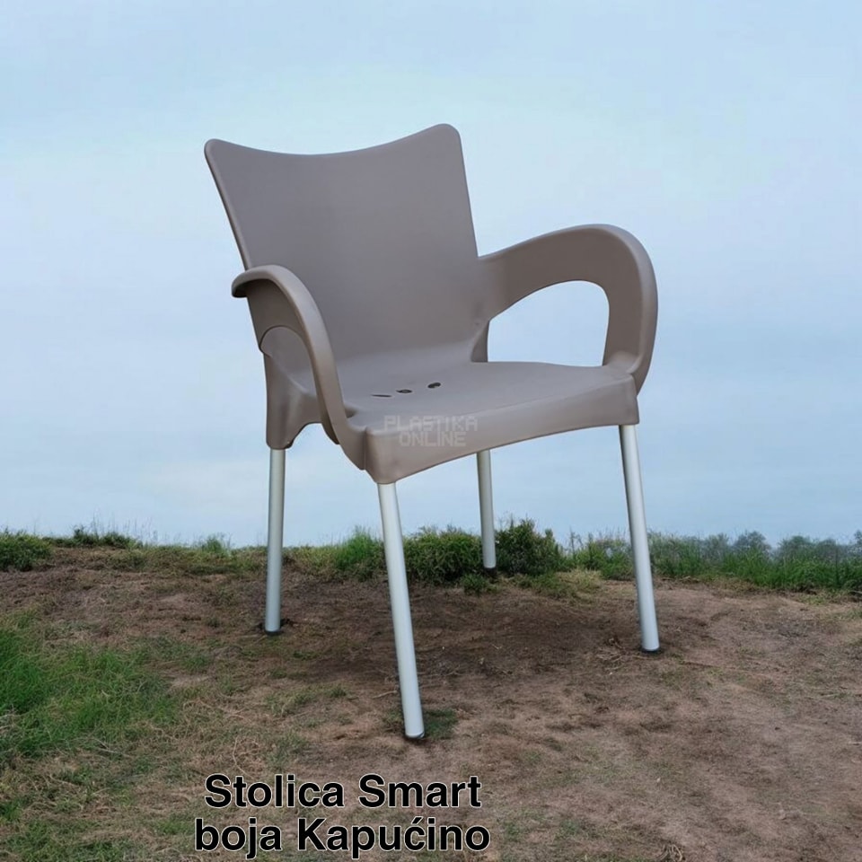 bastenske stolice sa metalnim nogama smart stolica kapucino