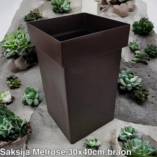 saksija melrose, plasticne saksije, kockaste saksije , saksije