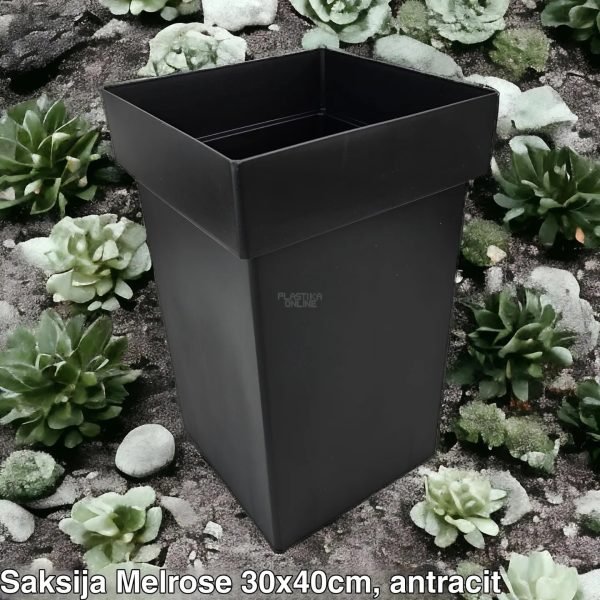 saksija melrose, plasticne saksije, kockaste saksije , saksije