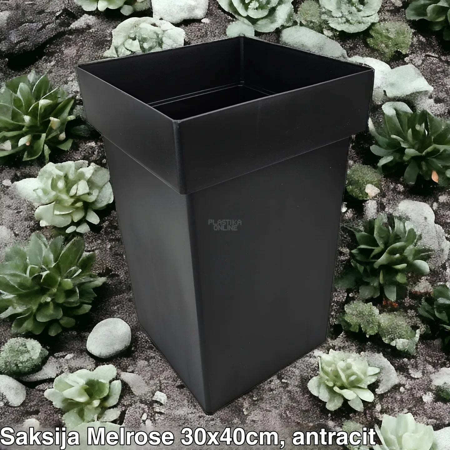 saksija melrose, plasticne saksije, kockaste saksije , saksije