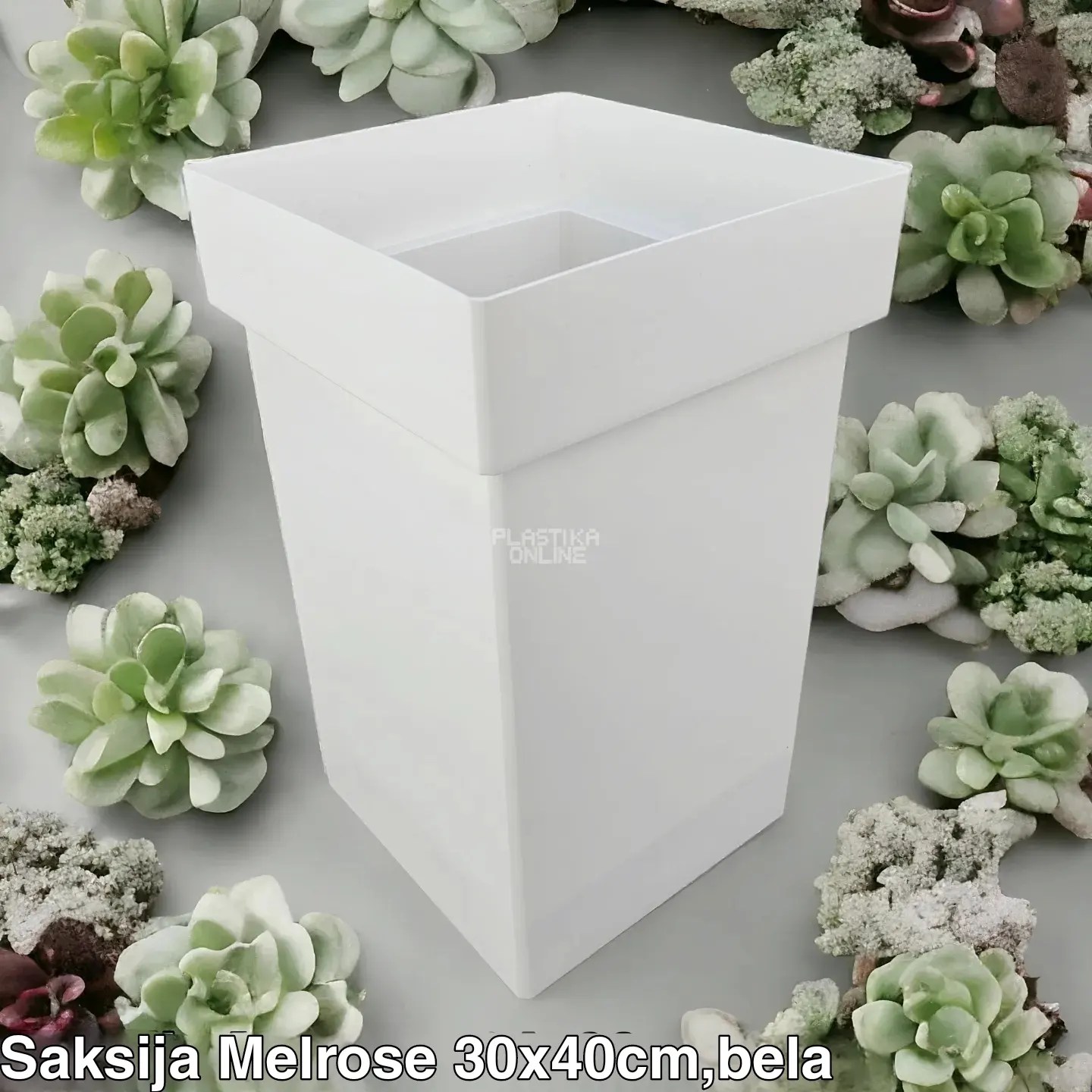 saksija melrose, plasticne saksije, kockaste saksije , saksije