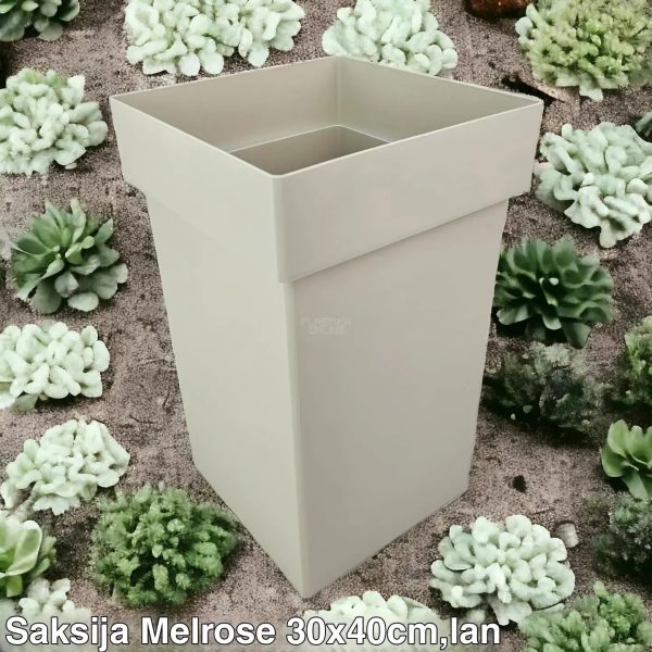 saksija melrose, plasticne saksije, kockaste saksije , saksije