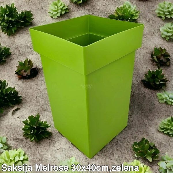 saksija melrose, plasticne saksije, kockaste saksije , saksije
