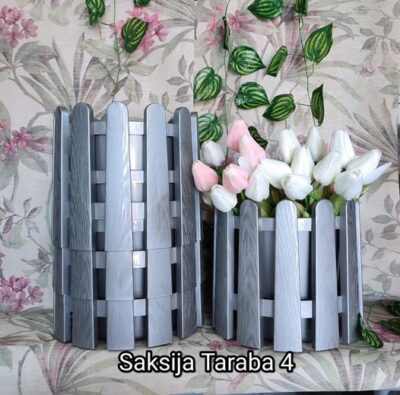 Saksija taraba 4 okrugla fi30cm h28 cm / 10l - SIVA