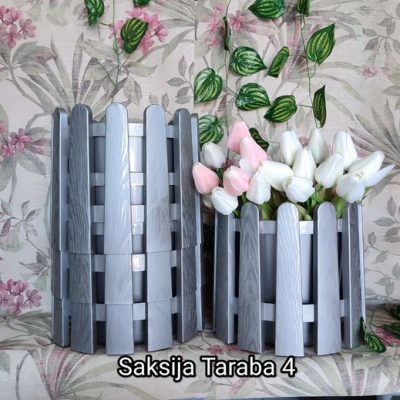 Saksija taraba 4 okrugla fi30cm h28 cm / 10l - SIVA
