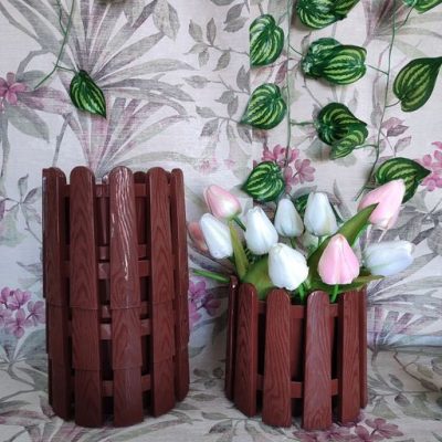 Saksija taraba 3 okrugla fi23cm h22 cm / 5l - TAMNO BRAON