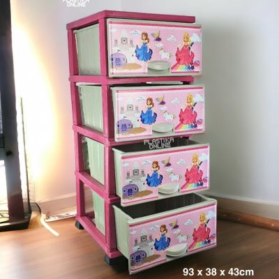 PRINCEZA Fiokar sa cetiri fioke 4/1 , fiokar, fiokari, plasticni fiokar, fiokar za deciju sobu