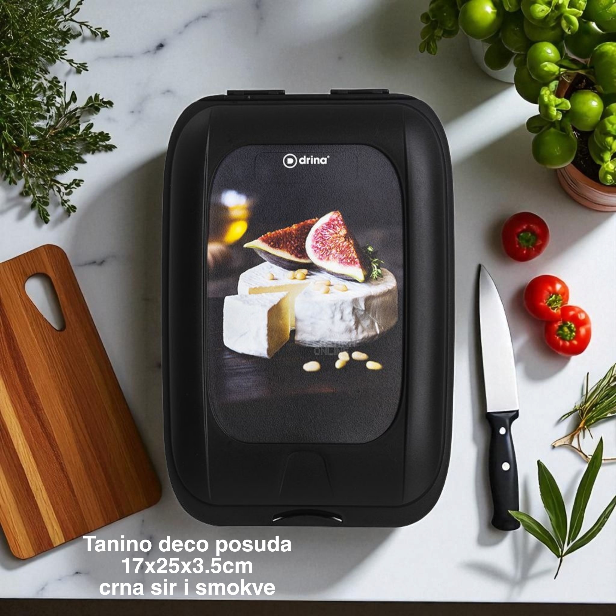 Tanino Deco Posuda za odlaganje hrane 17 , posuda za meze i predjela, Plastična posuda za serviranje