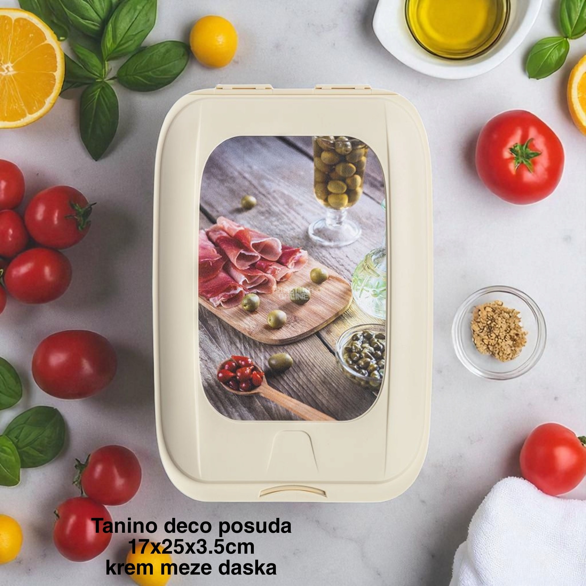 Tanino Deco Posuda za odlaganje hrane 17 , posuda za meze i predjela, Plastična posuda za serviranje