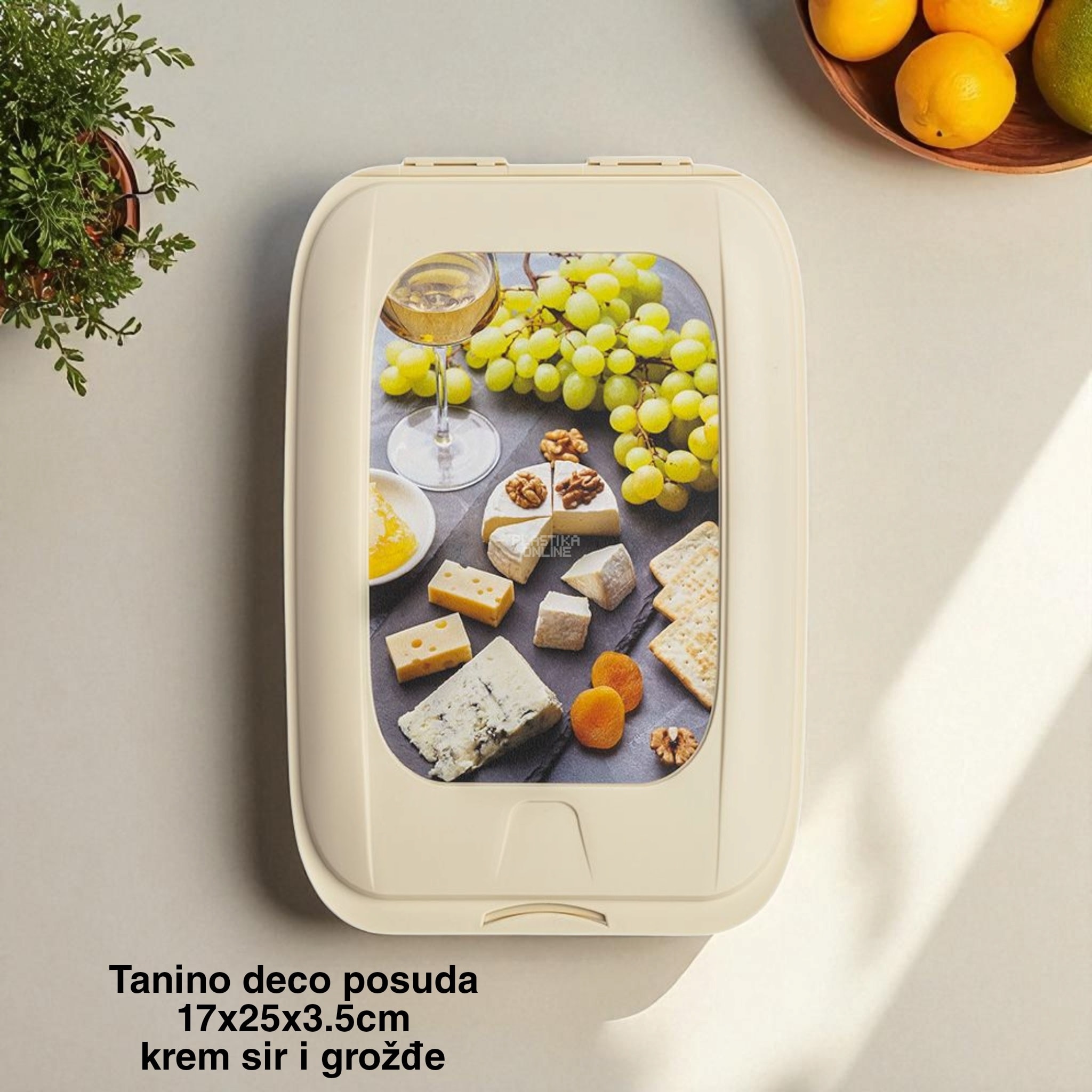 Tanino Deco Posuda za odlaganje hrane 17 , posuda za meze i predjela, Plastična posuda za serviranje
