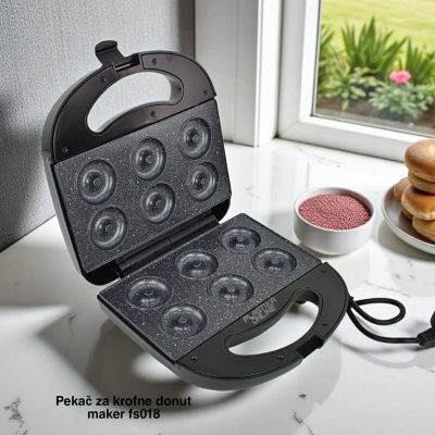 Pekač za krofne DONUT MAKER FS018 , aparat za krofne, najbolje krofne, krofne recept Aparat za krofne Donut Maker fs018 ,Pekač za krofne, savršene mini krofnice