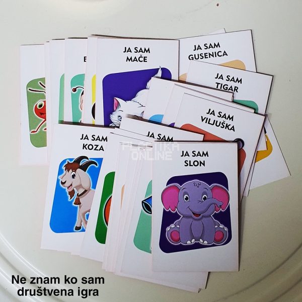 ne znam ko sam drustvena igra, igra pitanja, pitanja za decu, drustvene igre za decu, razvoj govorno-jezičkih veština kod dece