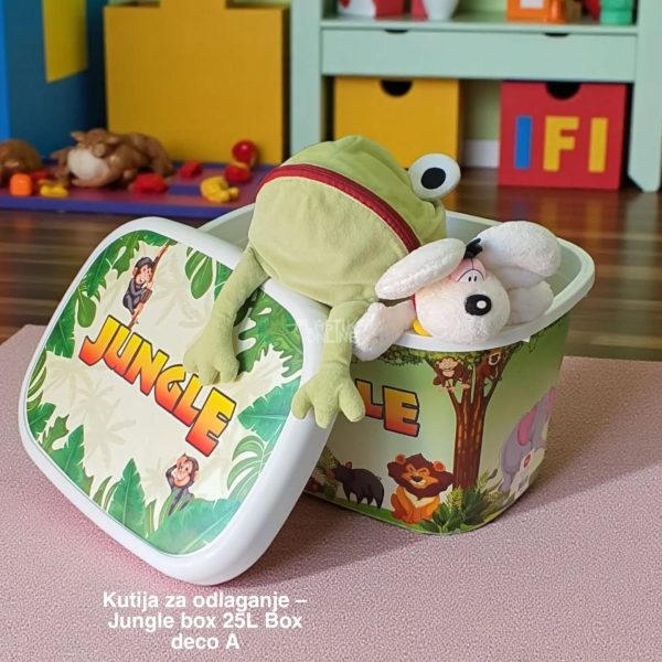 Kutije za odlaganje 25l Jungleu krasna kutija 25l Ukrasna kutija 25L , kutije za odlaganje, box sa dezenom , plasticne kutije od 25l